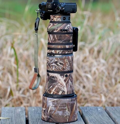 Waterproof Camera Lens Coat for Nikon Z 180-600mm F/5.6-6.3 VR, Camera Camouflage Rain Covers Lens Protective Sleeve (Digital Camouflage) in Kuwait
