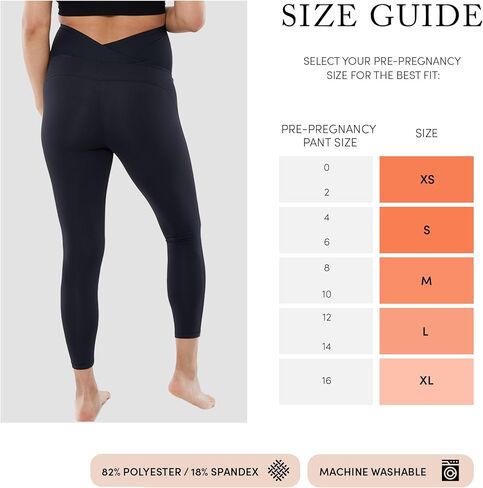 Ingrid & Isabel | Everyday Maternity Active Leggings | Stretchy Supportive & Over The Belly Maternity Leggings in Saudi Arabia