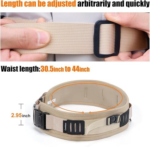 Cwatcun Multi-Function Camera Waist Belt, Outdoor Breathable Adjustable Camera Waist Strap for Photography Accessories in Kuwait