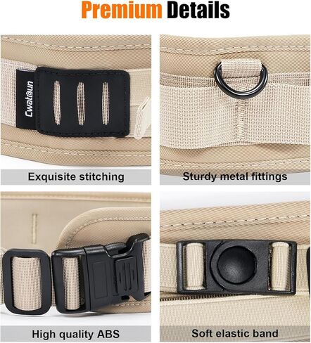 Cwatcun Multi-Function Camera Waist Belt, Outdoor Breathable Adjustable Camera Waist Strap for Photography Accessories in Kuwait