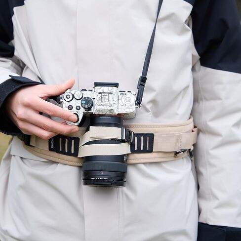 Cwatcun Multi-Function Camera Waist Belt, Outdoor Breathable Adjustable Camera Waist Strap for Photography Accessories in Kuwait