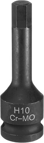 uxcell 22mm Hex Impact Bit Socket H22 1/2" CR-MO Steel Phosphate Black Impact Drive Hex Bit Sockets Lengthen Hex Screwdriver Socket Adapter for Auto Mechanics Work Repair Maintain in Kuwait