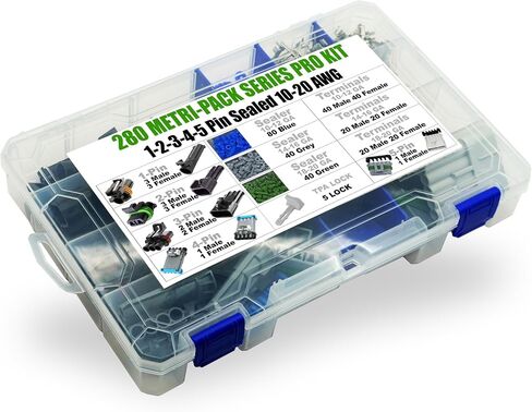 2-Pack, 30Amp (3-PIN) Metri-Pack Waterproof Connector Terminals and Seals 10-12 AWG in Saudi Arabia