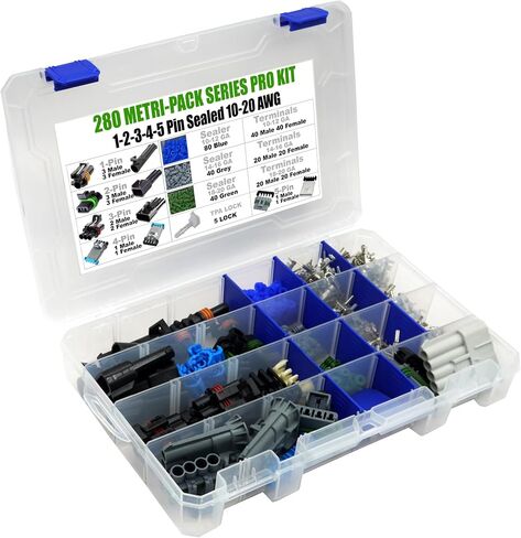 2-Pack, 30Amp (3-PIN) Metri-Pack Waterproof Connector Terminals and Seals 10-12 AWG in Saudi Arabia