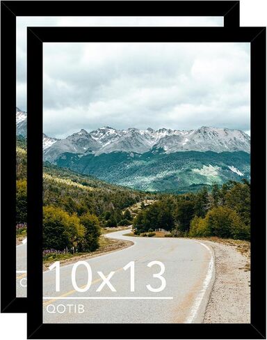 12x17 Picture Frame Black for Wall Hanging, Wood 12 x 17 Frame Photo Frame for Wall Horizontally or Vertically, Black, 2 Pack in Kuwait