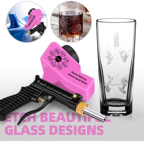 NANPU Air Sand Blaster Gun with Gravity Feed - Metal Nozzle, Plastic Body | for Paint, Rust Removal, and Glass Etching | Versatile for Aluminum, Sand, Walnut Shells, and Soda Blasting Applications in Saudi Arabia