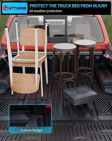 Truck Bed Mat Compatible with 2022-2024 Nissan Frontier 5 Ft Truck Bed Liner All Weather Bed Liner 2023 Frontier Accessories (2022-2024,5Ft) in Saudi Arabia