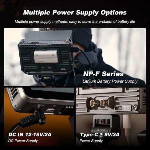 VILTROX DC-X2 6" Camera Field Monitors DCX2 for DSLR Touchscreen External Monitor 4k 2000nits X2 Monitor for Sony Canon Nikon 3D LUT 1920x1080 IPS with Sunshield 2200 MAh Battery in Kuwait