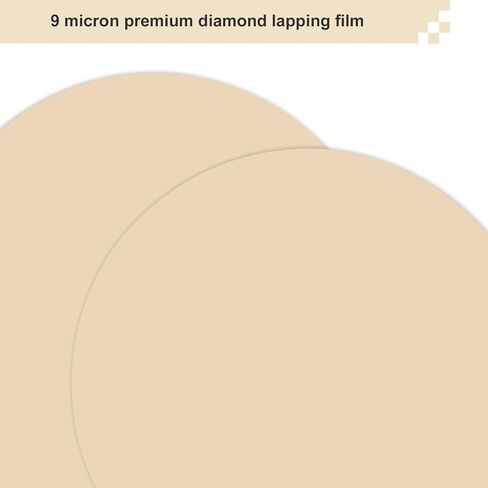 Diamond Lapping Microfinishing Film 15 Micron 3 x 8 inch, Diamond Lapping Film with PSA Backing, for Polishing Automotive Finish, Optical Fiber Connector and Sharpening Kinfe(2 Pack) in Kuwait