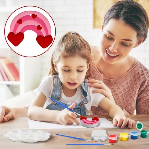 Suzile 24 Pcs Christmas Ceramics to Paint Ready to Paint Ceramics Christmas Ornaments Xmas Gnome Ceramic Painting Kit Christmas Crafts for Adults in Saudi Arabia
