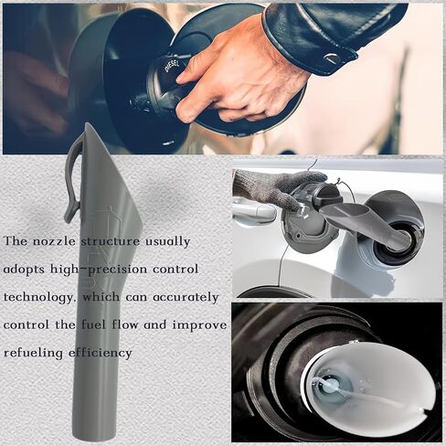 8U5Z17B068B Fuel Filter Funnel Tube for Ford Focus Mercury Lincoln, Funnels Automotive Fuel Filling Tank Supply Gas Cap Funnel Tube White/Gray Spout 8U5A-17B068-AD, 1782177, 1833948 (White) in Saudi Arabia