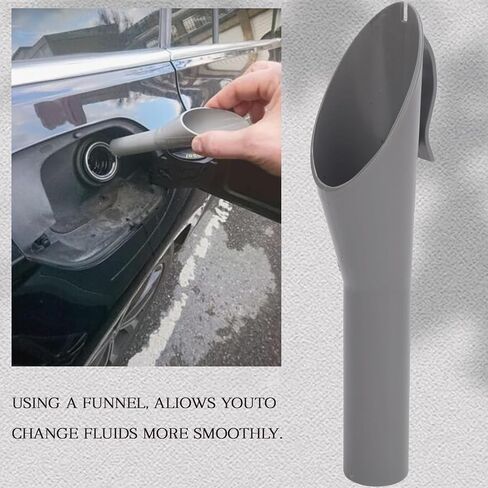 8U5Z17B068B Fuel Filter Funnel Tube for Ford Focus Mercury Lincoln, Funnels Automotive Fuel Filling Tank Supply Gas Cap Funnel Tube White/Gray Spout 8U5A-17B068-AD, 1782177, 1833948 (White) in Saudi Arabia
