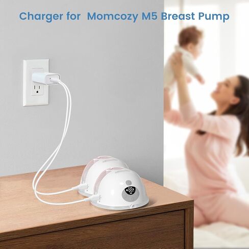 2-Pack Charger for Momcozy M5 Breast Pump, USB Charging Cable in Kuwait