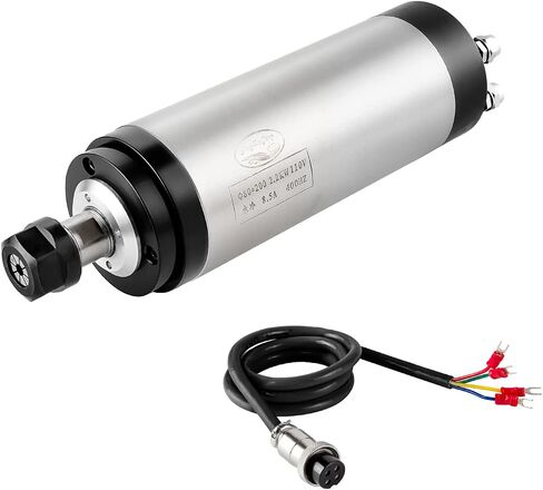 High Precision 110V 1.5KW Water Cooled Spindle Motor VFD Kit, Ceramic Bearings, Upgraded Copper Rotor, Low Runout off, Superior Cooling, Stable Performance for CNC Router Machines in Kuwait