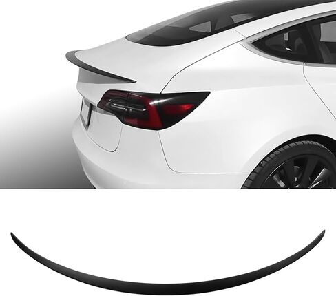 Real Carbon Fiber Spoiler for Tesla Model Y 2024-2020 Rear Lip Trunk Matte Spoiler for 2024-2020 Tesla Model Y Accessories Matte Carbon Fiber in Saudi Arabia