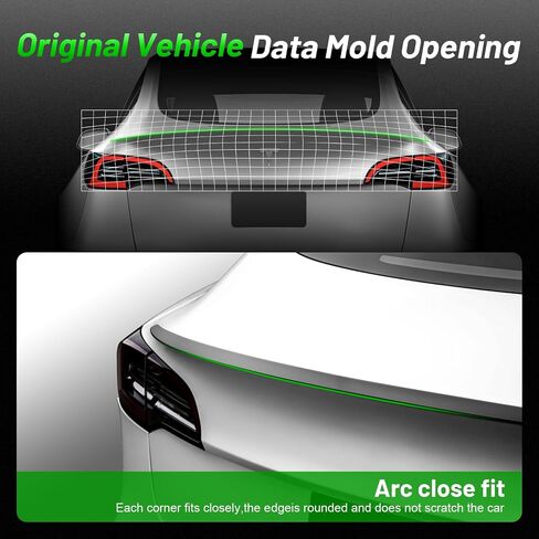 Real Carbon Fiber Spoiler for Tesla Model Y 2024-2020 Rear Lip Trunk Matte Spoiler for 2024-2020 Tesla Model Y Accessories Matte Carbon Fiber in Saudi Arabia