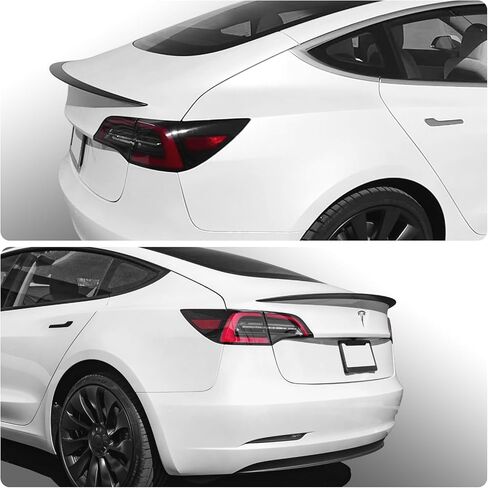 Real Carbon Fiber Spoiler for Tesla Model Y 2024-2020 Rear Lip Trunk Matte Spoiler for 2024-2020 Tesla Model Y Accessories Matte Carbon Fiber in Saudi Arabia
