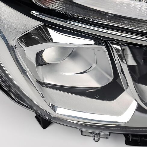 FIONE Headlight Compatible with Chevy Equinox 2016 2017 Replacement Halogen Headlights Left Driver Side LH Chrome Housing Headlamp(Not Include HighLow beam bulbs in Saudi Arabia