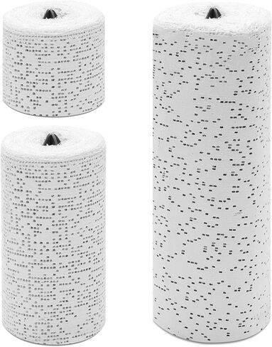 6 Pack Plaster Cloth Rolls Mixed Size, Pletpet Plaster Gauze Rolls White Plaster Cloth Gauze Bandages Rolls Belly Casting Plaster Gauze Bandage for Crafts Bulk, Body Casting and Art Project in Saudi Arabia