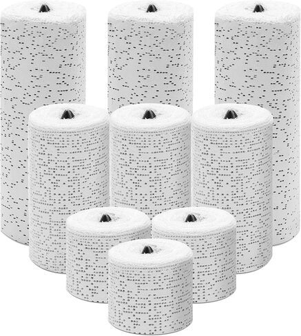 6 Pack Plaster Cloth Rolls Mixed Size, Pletpet Plaster Gauze Rolls White Plaster Cloth Gauze Bandages Rolls Belly Casting Plaster Gauze Bandage for Crafts Bulk, Body Casting and Art Project in Saudi Arabia