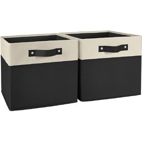 RiverRidge Kids storage bins - 10.5 Cube Storage Organizer with Handles – Blue Two-Tone closet organizers and storage for Toys, Shoes & More - Fits Cabinets