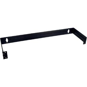 InstallerParts 4U Mounting Hinge Wall Mount Bracket for 96 Port Patch Panel - 6 "عمق - أسود - حامل تثبيت على الحائط لشبكة البيانات أو إنهاء الهاتف