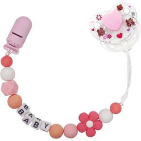 Reborn Baby Dolls Pacifier Clips Accessories,Cute Blue Pacifier Clip Chain with Magnetic Pacifier for Reborn Baby Dolls Feeding Toy Accessories for Kids Gift in Kuwait