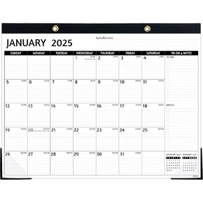 2025-2026 Desk Calendar – 18 Monthly Desk Calendar 2025-2026, JAN 2025 - JUN 2026, Large Desk Calendar, 17’’ x 12’’, 2025 Desk/Wall Calendar with To-do Lists, Desk Pad, Ruled Blocks, Corner Protectors