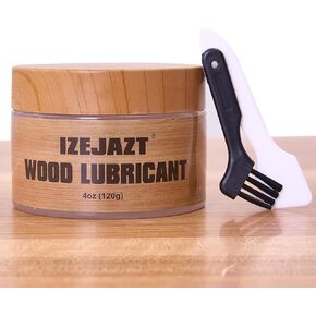 Wood Lubricant for Door Hinge Lubricant Drawer Slide Restore，Multi-Purpose Wood Paste Wax for Dresser, Cabinet, Guitar, Chair Etc Wood Grease (8.3 Oz)