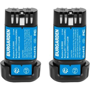 2500mAh 8V Max Replacement Li-ion Battery Compatible with Dewalt DCB080 DCF680N1 DCF682 DCB095 DW4390 DCF680N2 DCF680G2 DCL023 DCF680