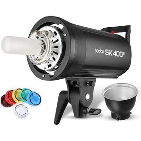 Godox SK400II V SK400IIV 400Ws 5700±200K Strobe Light,Built-in 2.4G Wireless X System,Clear LCD Panel, with LED Modeling Lamp