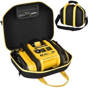 PAIYULE Air Compressor Case for DEWALT 20V MAX Tire Inflator DCC020IB Air Pump Tool Storage Holder Organizer Bag with Accessories Pocket for Nozzle, Battery, Adapter(Box Only)