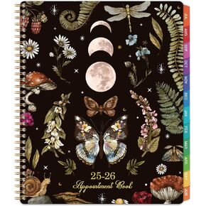 2025 Appointment Book - 8.1"x11", 2025 Daily Planner, Jan. - Dec.2025, Weekly & Monthly, Hourly Planner with 30-Minute Interval, Monthly Tabs, Pocket