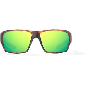 Bajio Vega Frame in Brown Tortoise Matte with Green Mirror Glass Lenses