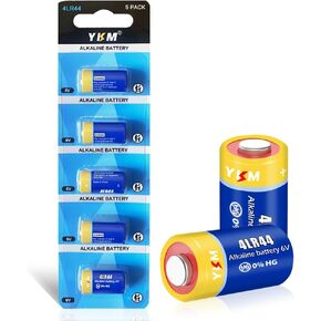 YKM 4LR44 6V Alkaline Battery PX28A 476A A544 K28A L1325 Battery for Dog Collar Camera 150mAh 10 Pack