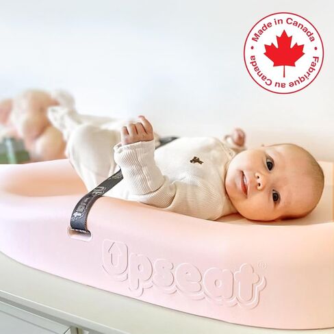 Upseat Baby Changing Pad, Non-Slip Grippy Design, Premium Cushioned Foam, Contoured for Comfort, Waterproof and Easy-to-Clean, Liquid-Resistant (Pink) in Kuwait