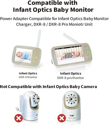 Tonton 10FT Replacement Power Cord Adapter Compatible with Infant-Optics DXR-8 / DXR-8 Pro Baby Camera Official Charger Just for Camera Unit (Not Compatible with Monitor Unit) in Kuwait