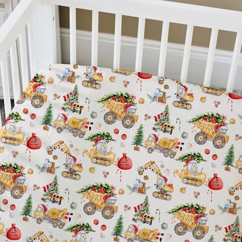HawSkgFub Football American Sport Fitted Standard Crib Sheet for Baby Boys, Green Football Game Toddler Mattress Cover, Soft Breathable Stretchy Nursery Bed Sheets Decor Kids Gift 52" x 28" in Kuwait