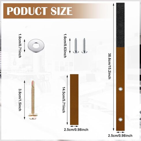 Oudain 6 Sets Anti Tip Furniture Straps Furniture Anchors Furniture Wall Anchor Straps for Pet Proofing 500 Pound Nylon Strap Furniture Anchor for Home Dresser, Shelves, Bookcase, TV(White) in Kuwait