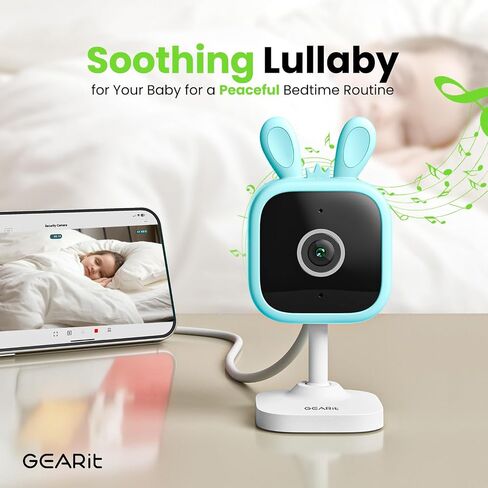 كاميرات Gearit Indoor للأمن المنزلي - كاميرا مع فيديو واضحة 2K HD ، رؤية ليلية 33 قدمًا ، صوتية 2 - كاميرا حيوان أليف داخلي للحركة والكشف عن الكلاب - من السهل تعيين كاميرا أمان داخلية واي فاي in Kuwait
