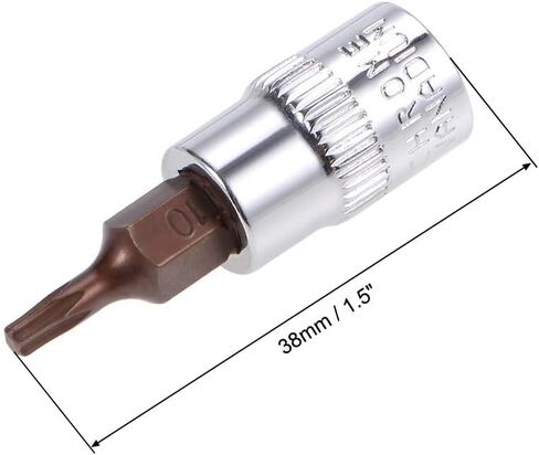 من الأعلى في المركز 3pcs torx بت ، 1/4 "محرك X T30 CR-V المقبس ، بتات الفولاذ S2 متميز ، بتات مع طول 38 ملم ل مفصل عزم الدوران ، مفتاح راتشيت ، تدريبات الطاقة ، شريط الشرائح in Kuwait