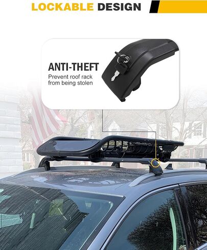 265LBS Cross Bars Roof Rack Fit for Ford Bronco Sport Badlands 2021-2024 & Outer Banks 2022-2024 & First Edition 2021 & Heritage Limited Edition 2023 Cargo Carrier Bar Accessories in Kuwait