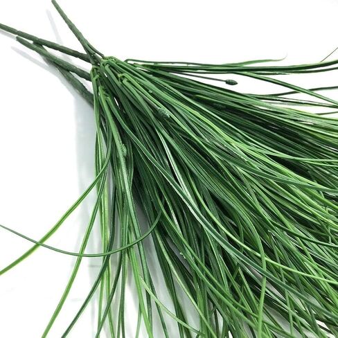 4pcs Artificial Fake Grass Plants Flowers Faux Plastic Wheat Grass Outdoor UV Resistant Greenery Shrubs Plant for Outdoor Planters Wedding Indoor Outside Hanging Home Garden Décor(4, Green) in Saudi Arabia