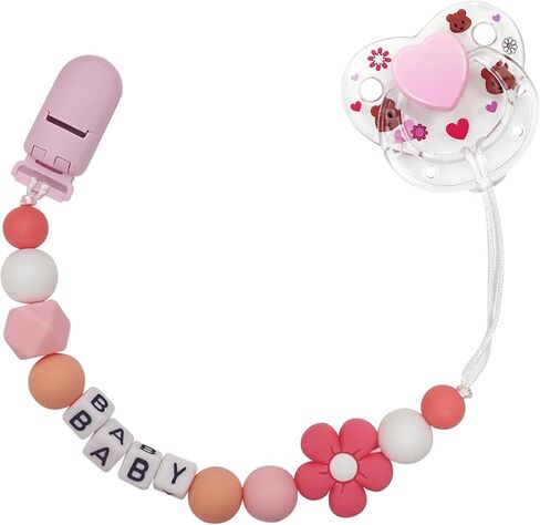 Reborn Baby Dolls Pacifier Clips Accessories,Cute Blue Pacifier Clip Chain with Magnetic Pacifier for Reborn Baby Dolls Feeding Toy Accessories for Kids Gift in Kuwait