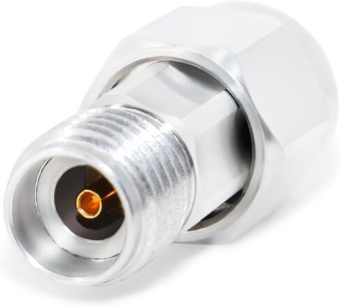 TOJOIN DC Block in-line F-Type RF Coaxial Adapter 5MHz-2400MHz, 75 Ohm Impedance Connector Blocks DC Voltage from Your Radio or RF Test Equipment 2 PCS in Kuwait