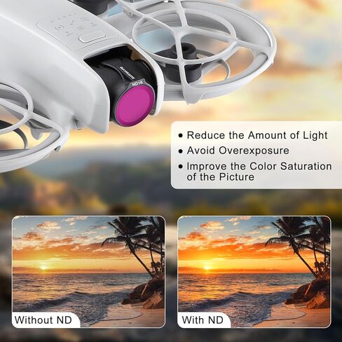 Sunnylife Lens Filter Set for DJI NEO, Multi-Coated ND Filter Kit Combo Accessories for NEO Drone, 6-Pack (ND8, ND16, ND32, ND64, CPL, MCUV) in Kuwait