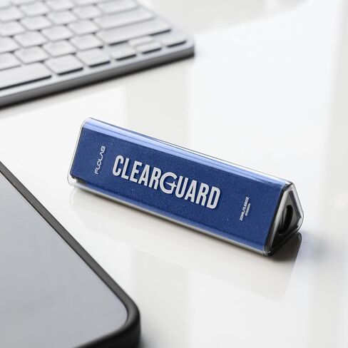 FLOLAB Clear Guard Screen Cleaner for iPhone, Mobile Phone, Laptop, Tablet, Spray and Microfiber Cloth All in one, Easy to Clean, Portable - Atomic Red in Kuwait
