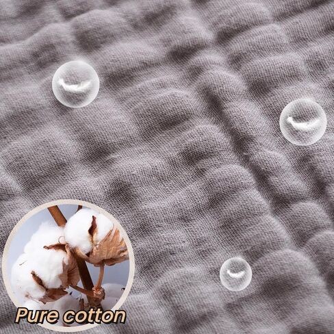 MUKIN Soft Cotton Muslin Baby Bibs 6 Pack | Adjustable Snap Closure for Newborns| Absorbent for Drooling, Teething & Feeding in Saudi Arabia