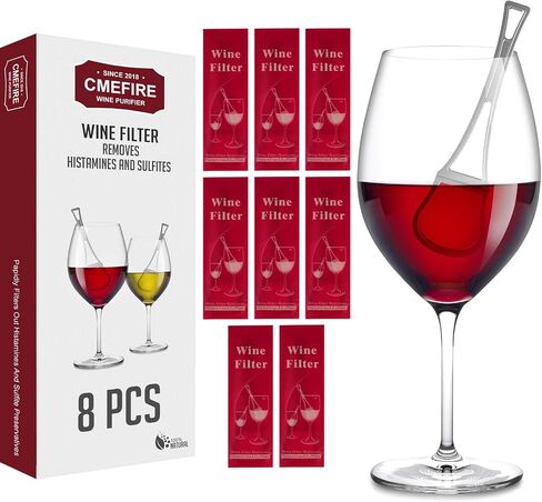 Wine Filters Removes Histamines and Sulfites: Stop it Wine Allergies - Purifies Wine without Compromising Taste and Purity(8 Packs) in Kuwait