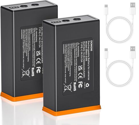 Dongni for Moultrie Edge Battery Pack ، 2pcs 5000mah Power Mag بطارية ليثيوم قابلة للشحن لـ Moultrie Edge ، Edge 2 ، Edge Pro ، Edge 2 Pro Trail Camera ، بما في ذلك Type-C Cable in Saudi Arabia
